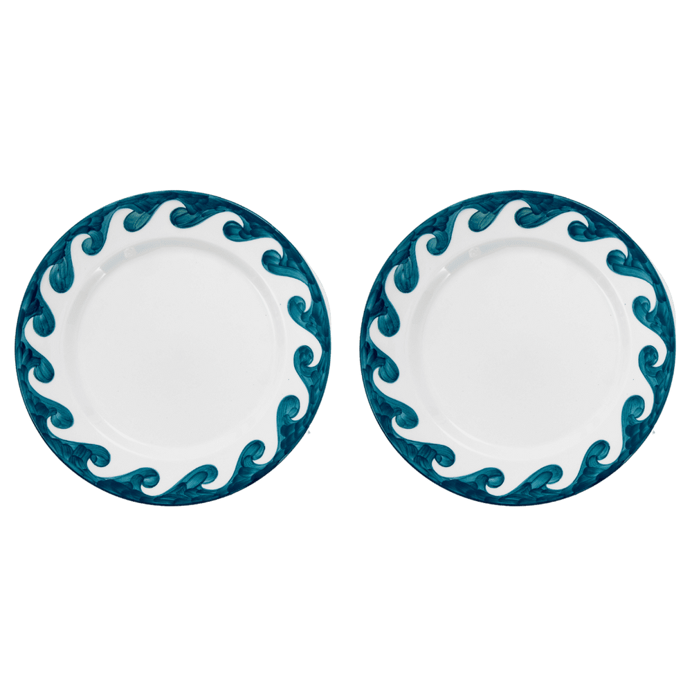 Blue Dive In Dinner Plate Set-Of-Two