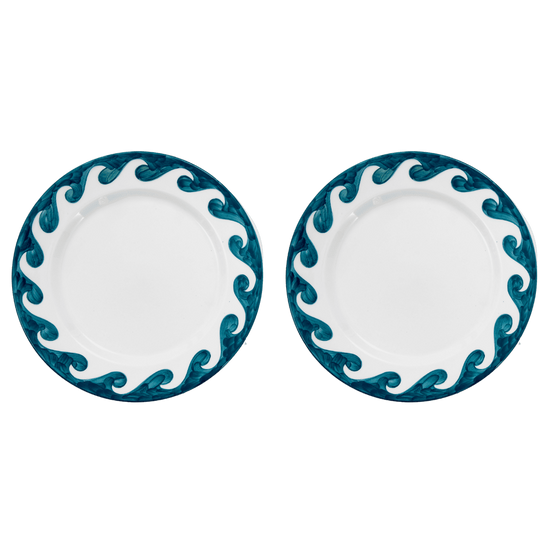 Blue Dive In Dinner Plate Set-Of-Two