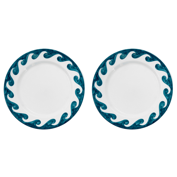 Blue Dive In Dinner Plate Set-Of-Two