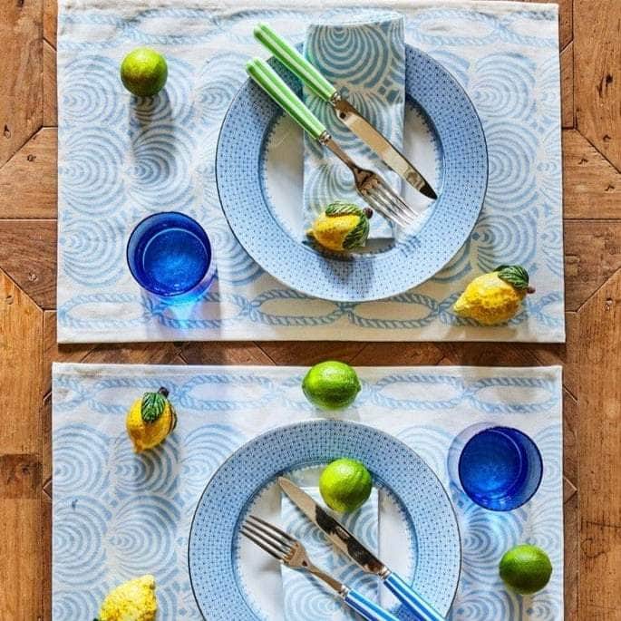 Blue Lace Dinner Plates | Set of 4