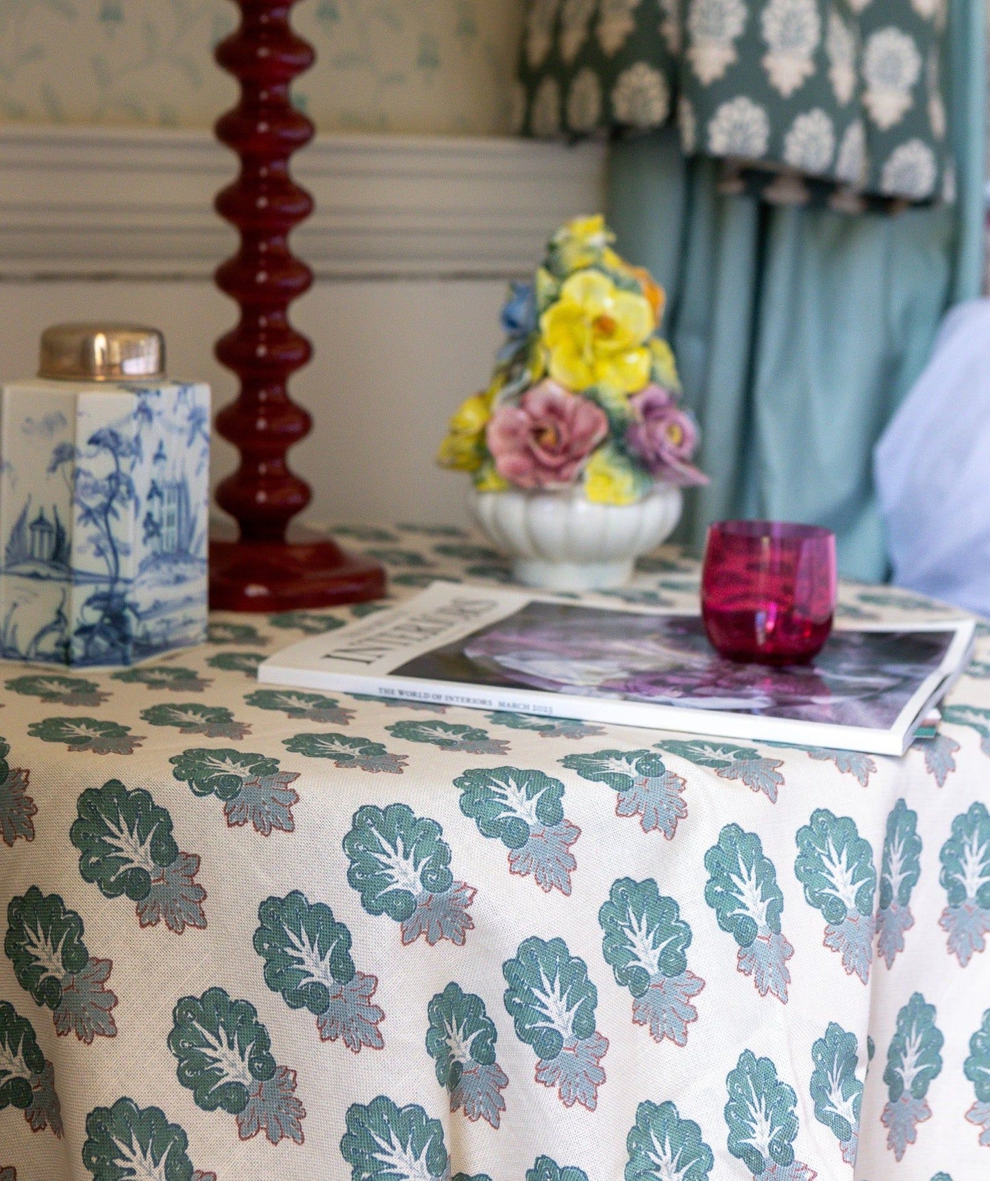 Home Collection - Bowmont Pine Green Reverse Fabric