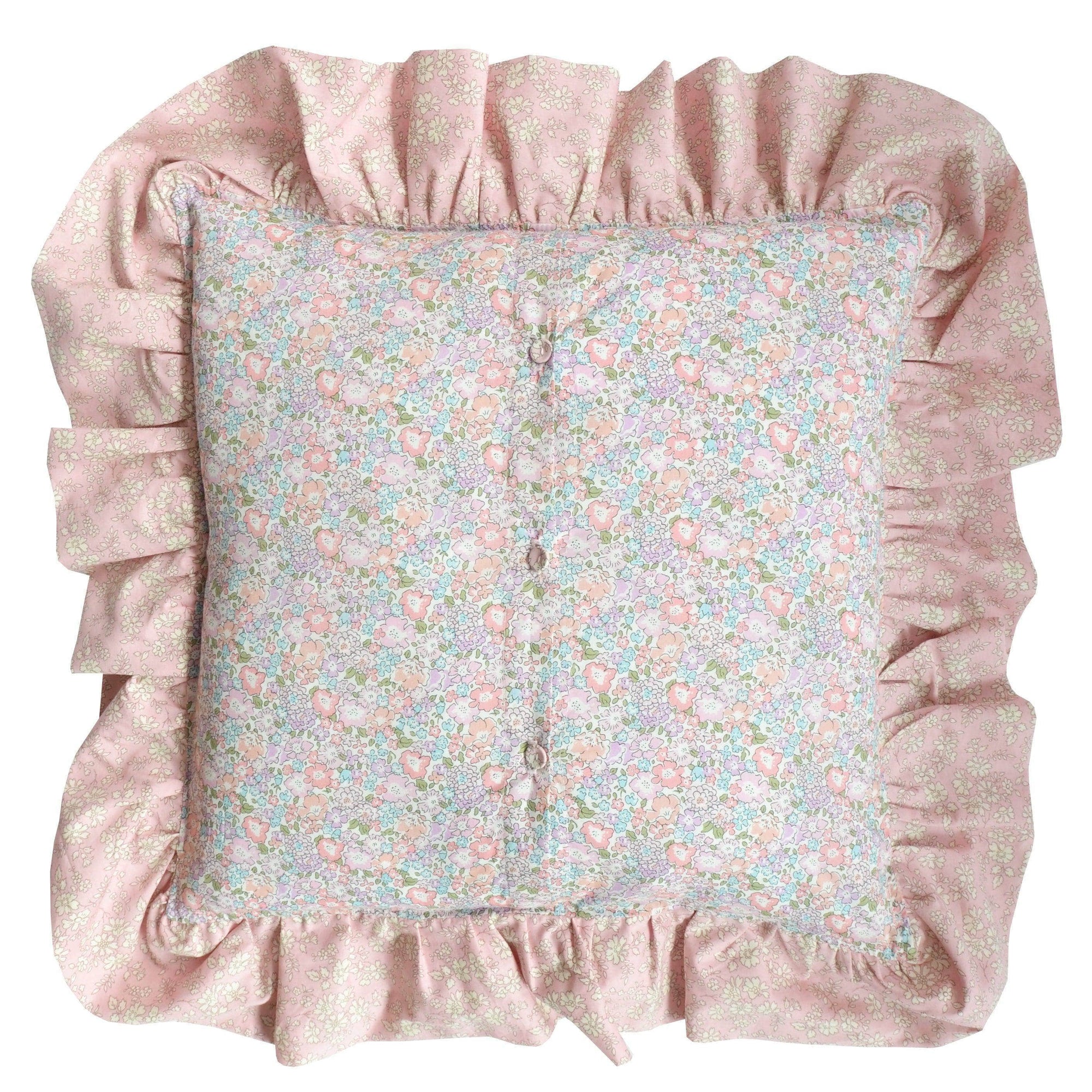 Ruffle Cushion Made With Liberty Fabric Michelle & Capel