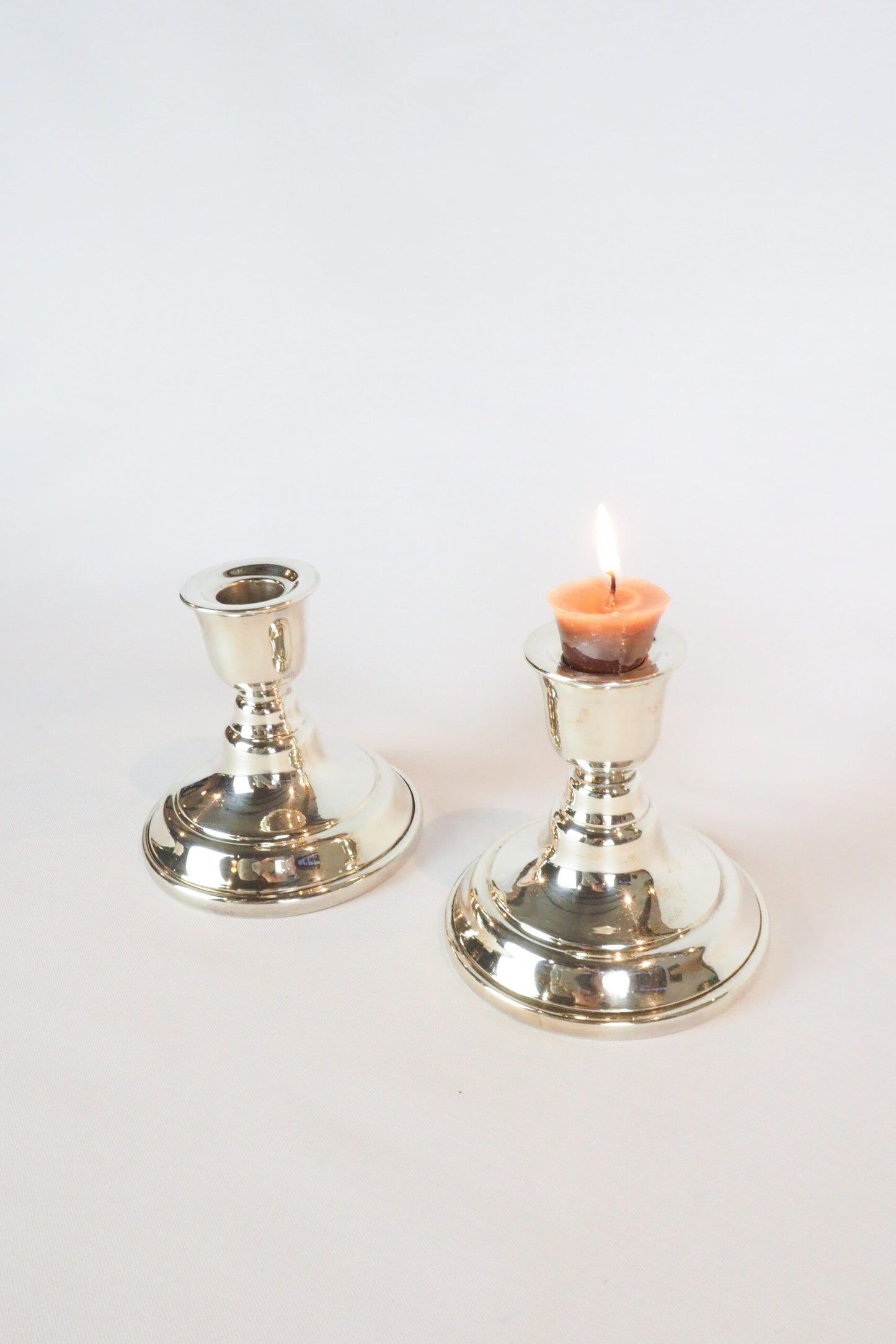 Vintage Silver Plated Candlesticks