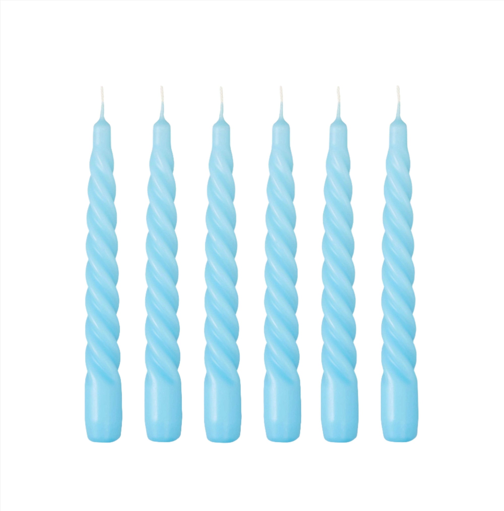 Twist Candle - Sky Blue