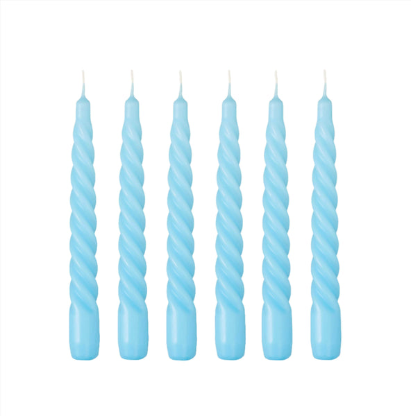 Twist Candle - Sky Blue