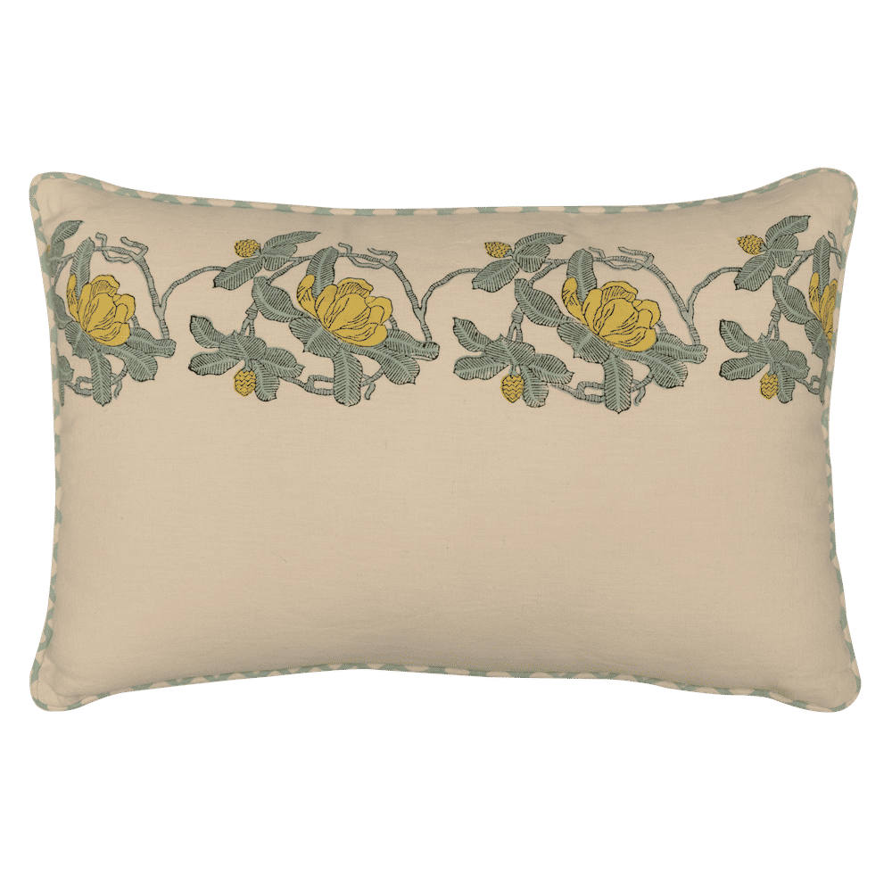 Block Printed Interior Pillow Cover – 14x20 in
