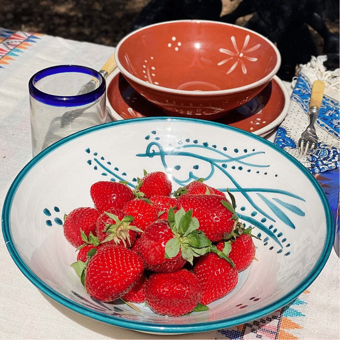 Anthologist Blue Pagoni Large Bowl