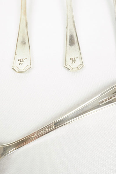 6 Vintage Silver Plate Teaspoons