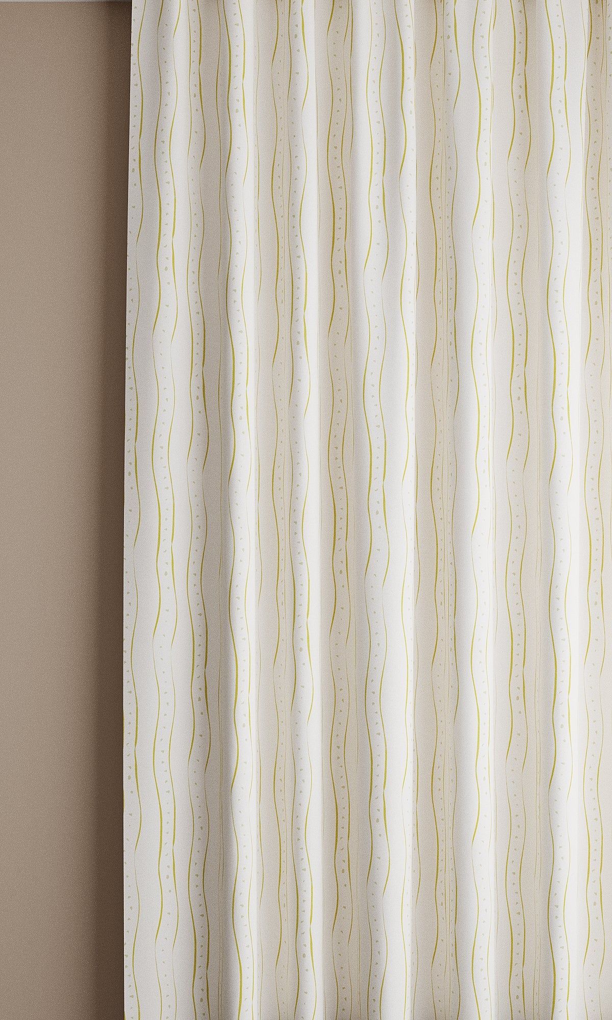 Rayure, Lemon Linen Fabric
