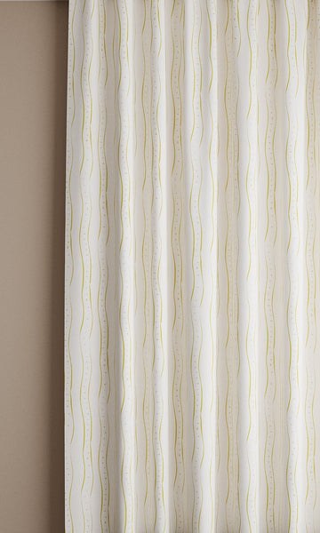 Rayure, Lemon Linen Fabric