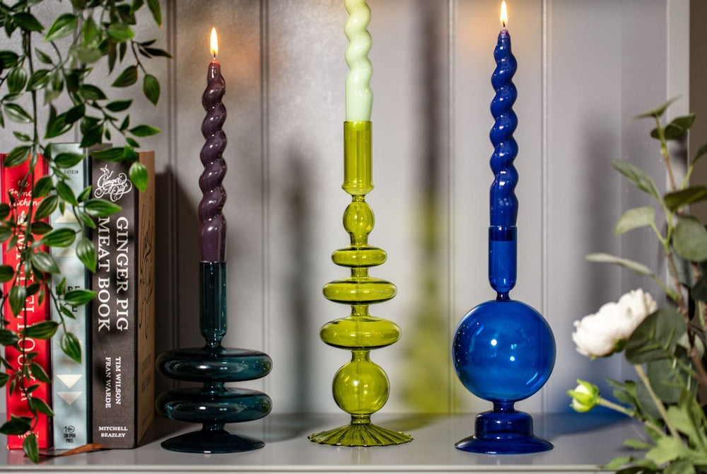 Taper Candle Holder | Ocean Teal