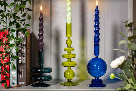 Taper Candle Holder | Ocean Teal