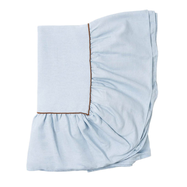 Ruffle Tablecloth, Blue