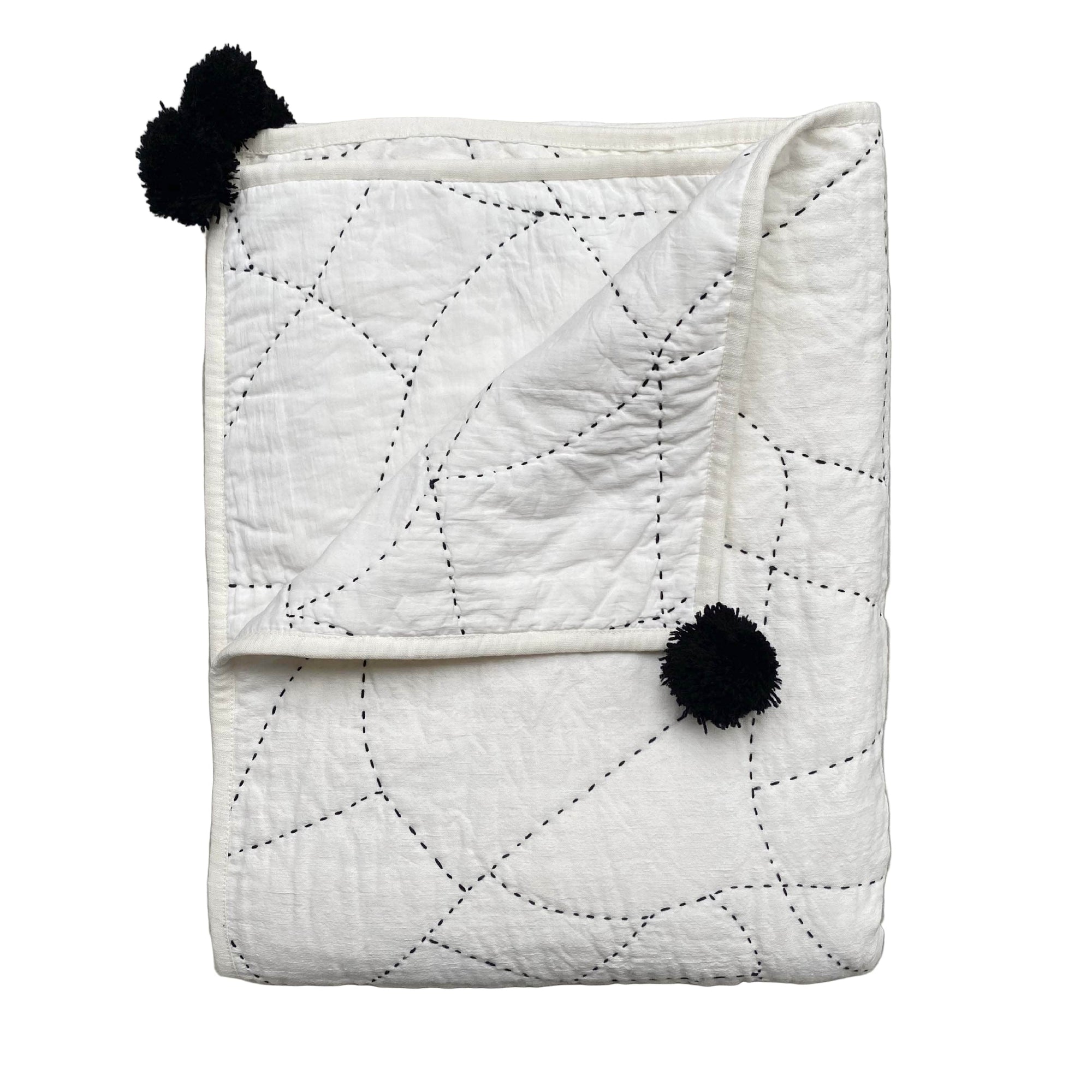 Phoebe Hand Stitched Quilted Throw