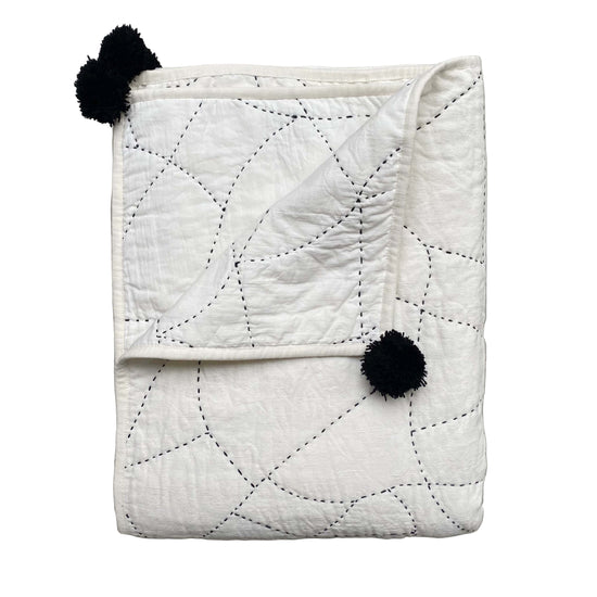 Phoebe Hand Stitched Quilted Throw