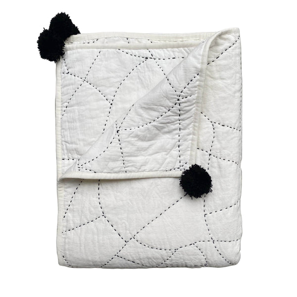 Phoebe Hand Stitched Quilted Throw