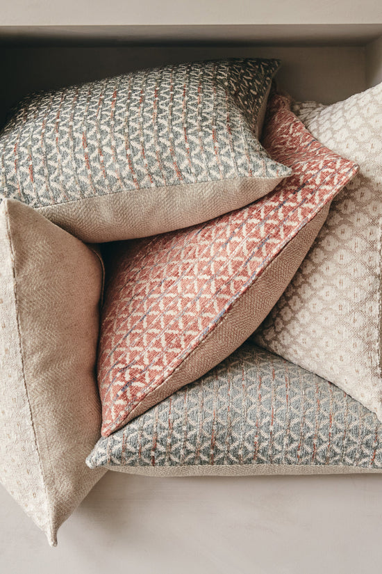 Jacquard Cushion Cover - Leaf Green