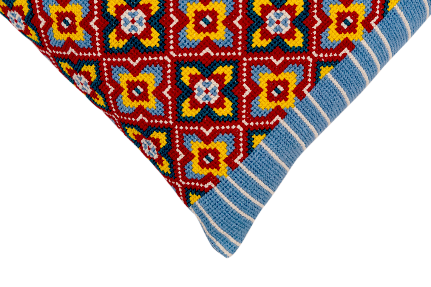 Cross-Stitch Pillow Cover 14×20 in