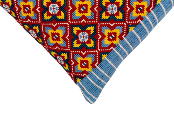 Cross-Stitch Pillow Cover 14×20 in
