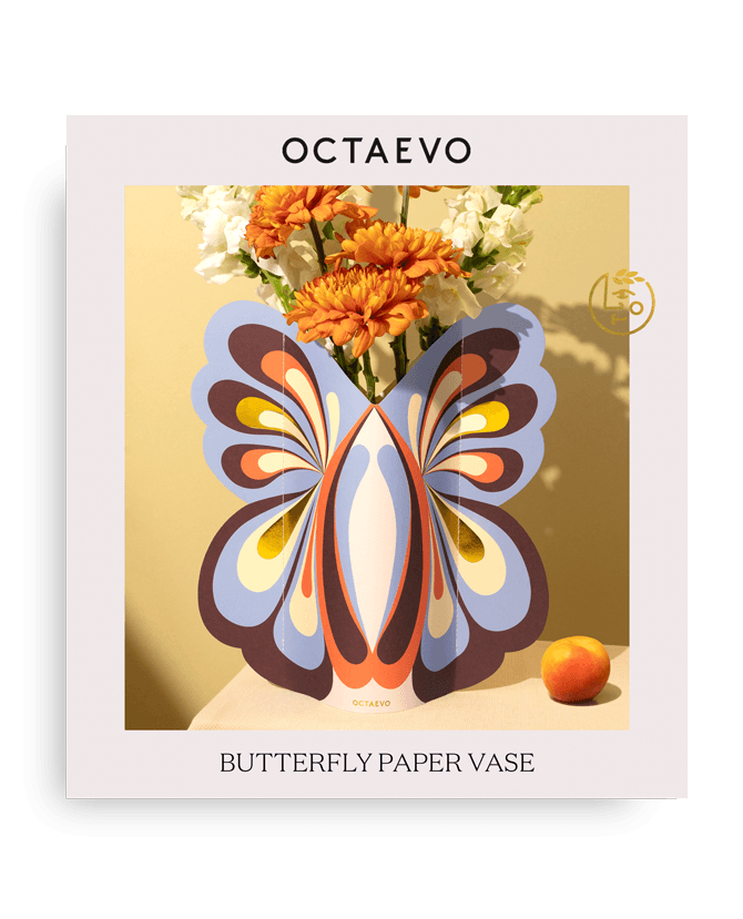 Butterfly Paper Vase