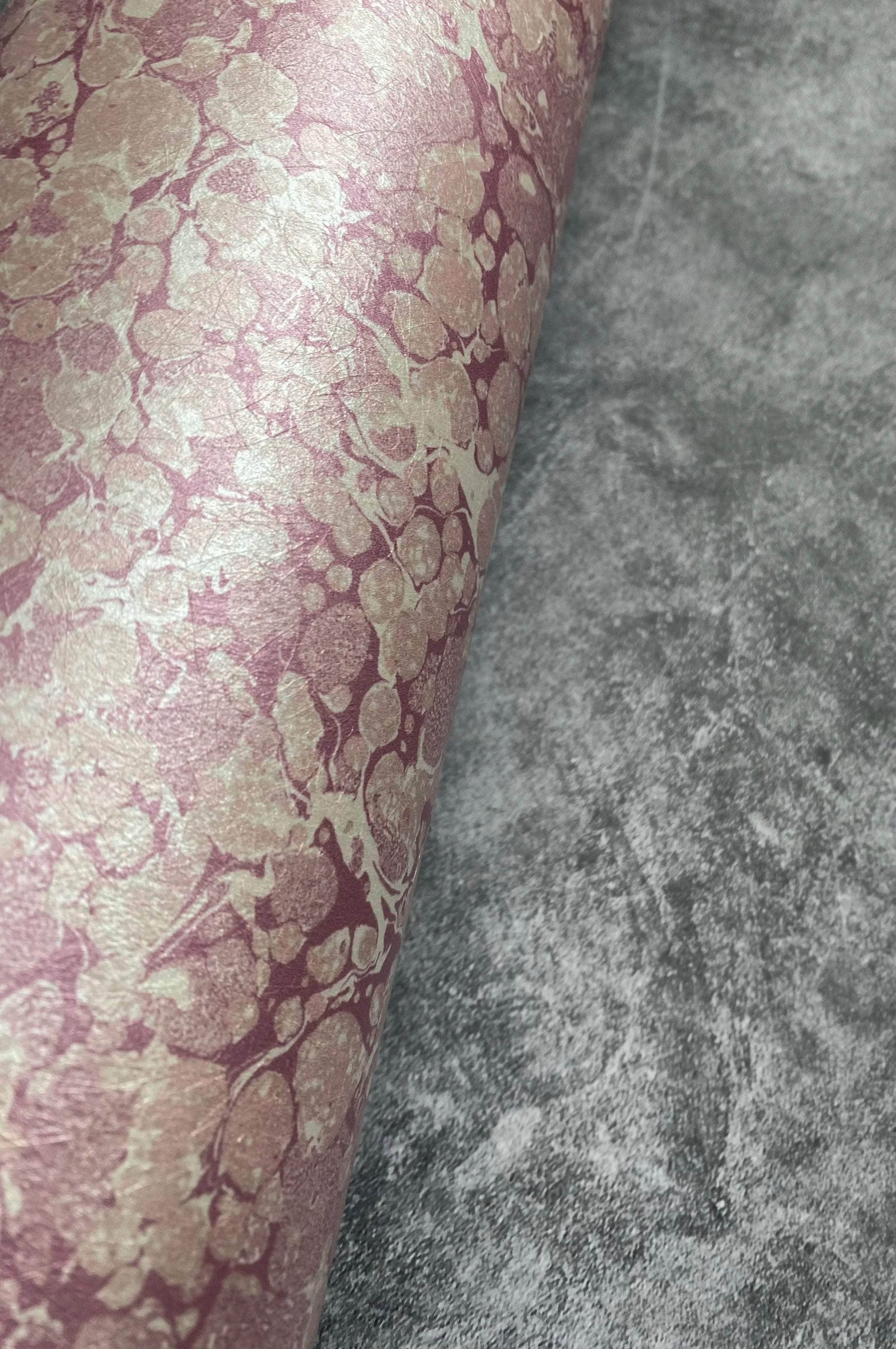 Marbled Wallpaper - 'Ditzy' Col: Eglantine- Mica Coated Non-Woven