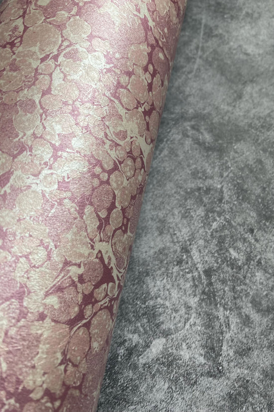 Marbled Wallpaper - 'Ditzy' Col: Eglantine- Mica Coated Non-Woven