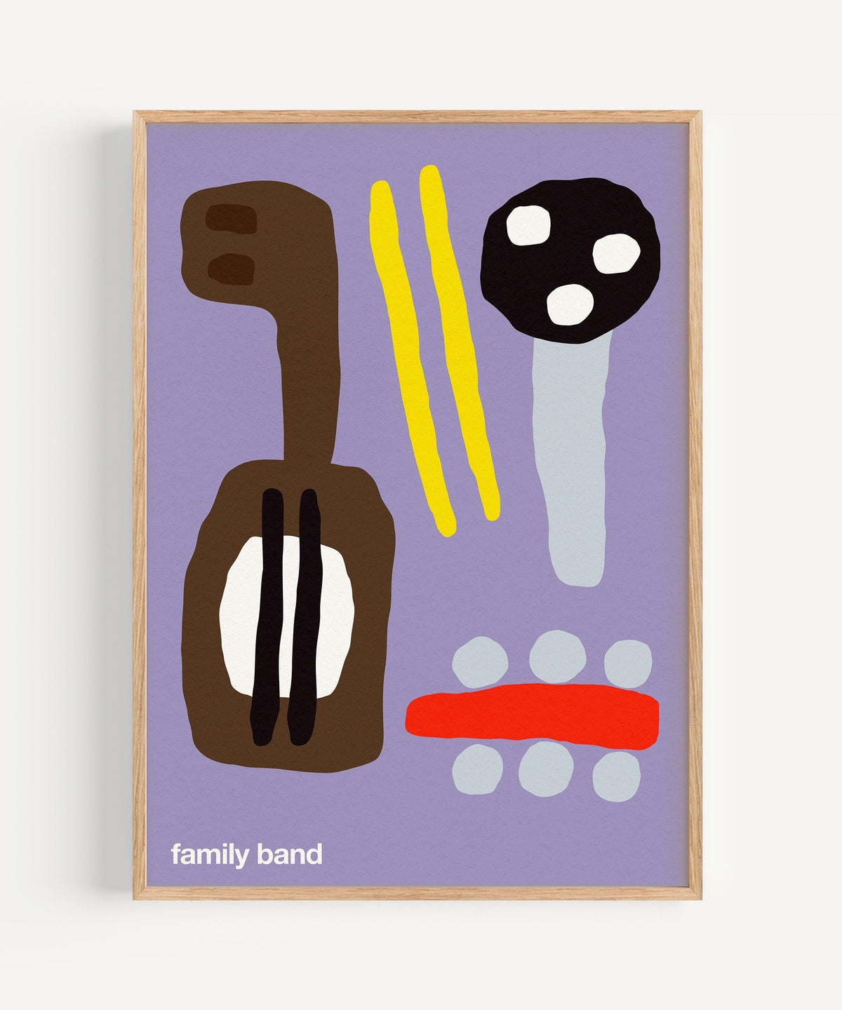 Family Band Print - Purple