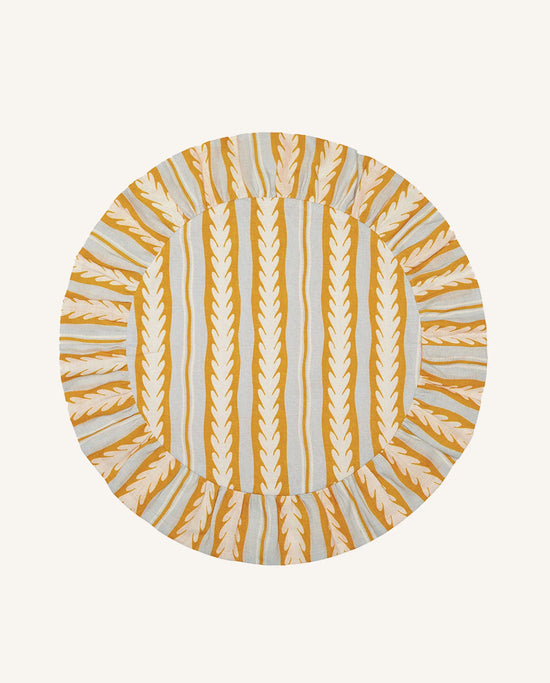 English Oak Reversible Placemat | Ochre + Blue