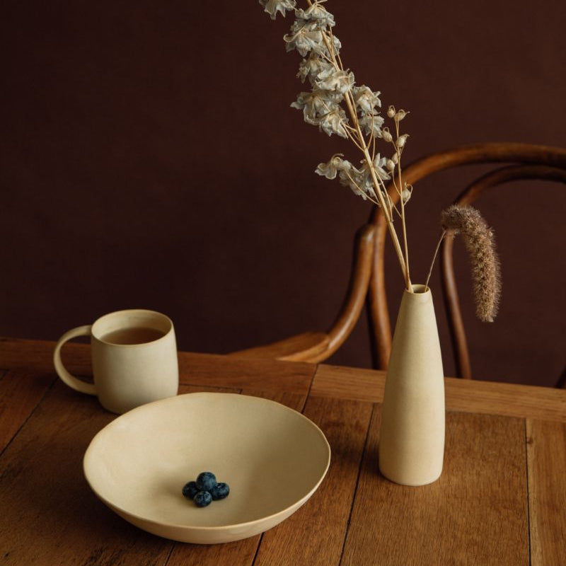 Yukina Omori Deep Plate (Light Beige / Dark Beige)