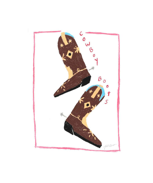 Cowboy Boots Print - Limited Edition-