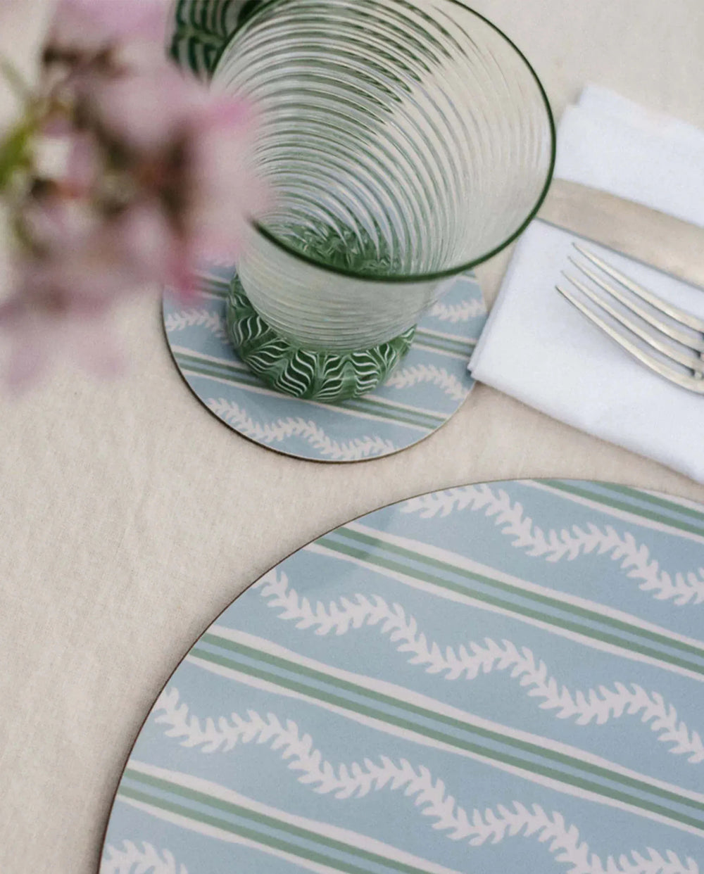 Blue Vines Coasters