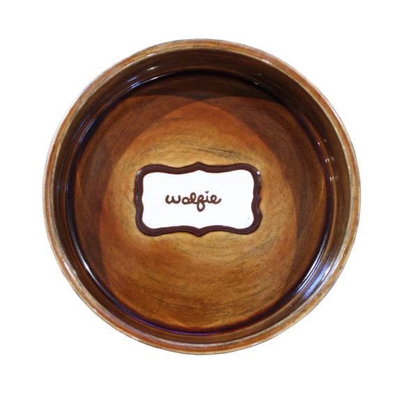Hand-painted Custom Ceramic Dog Bowl