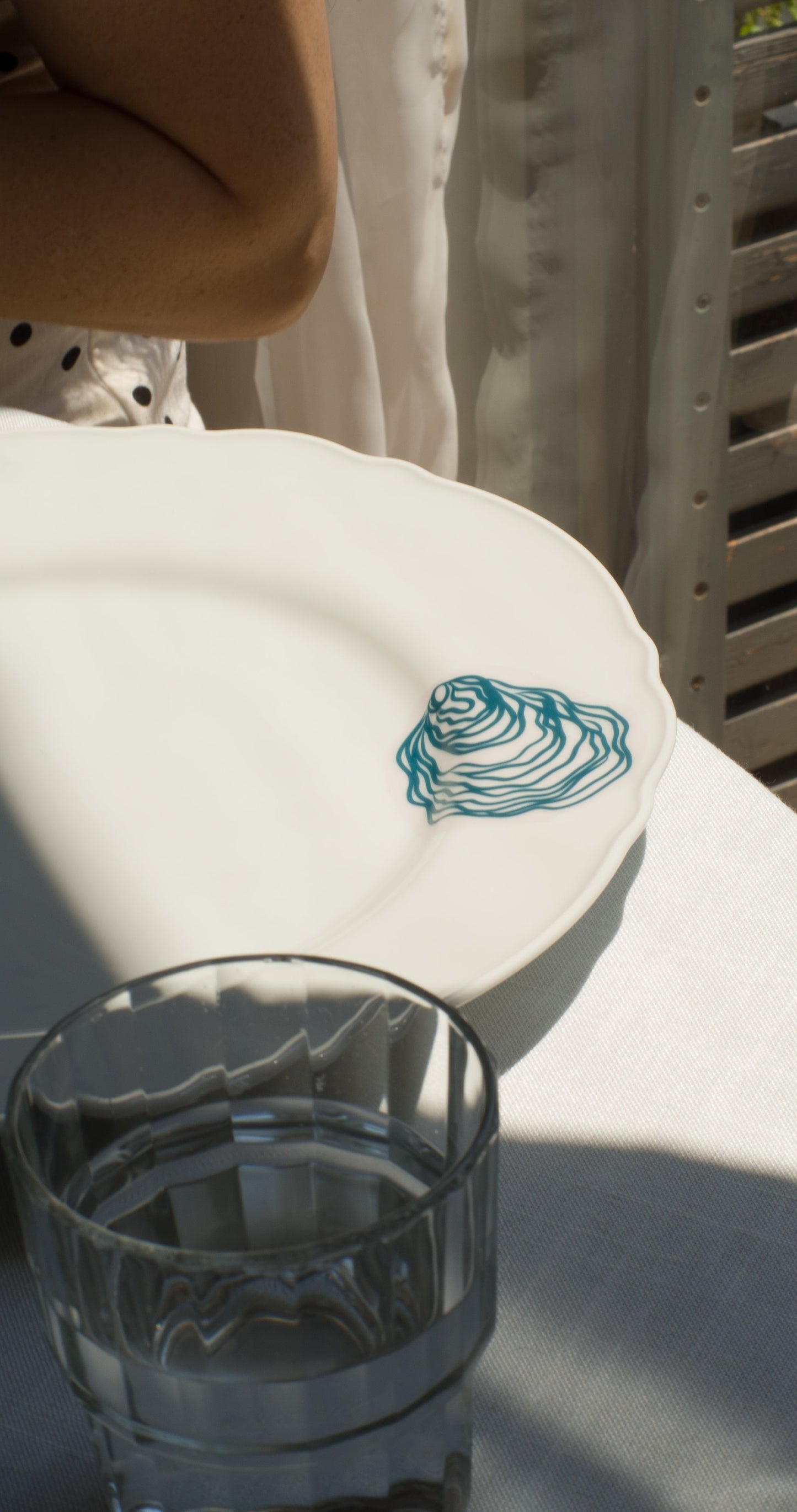 Oysters Set - Teal DIY Plate Sticker Decoration