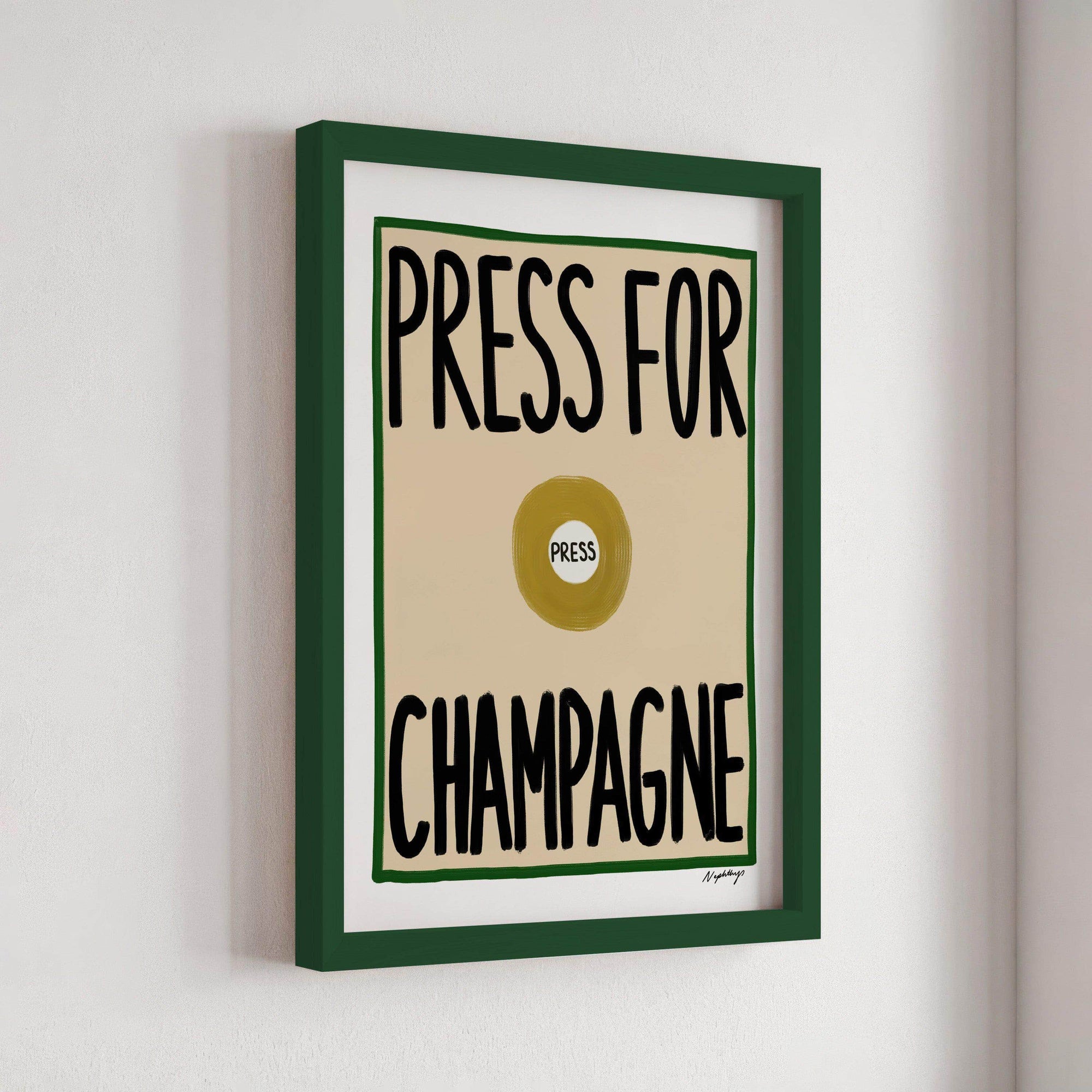 Press for Champagne Print