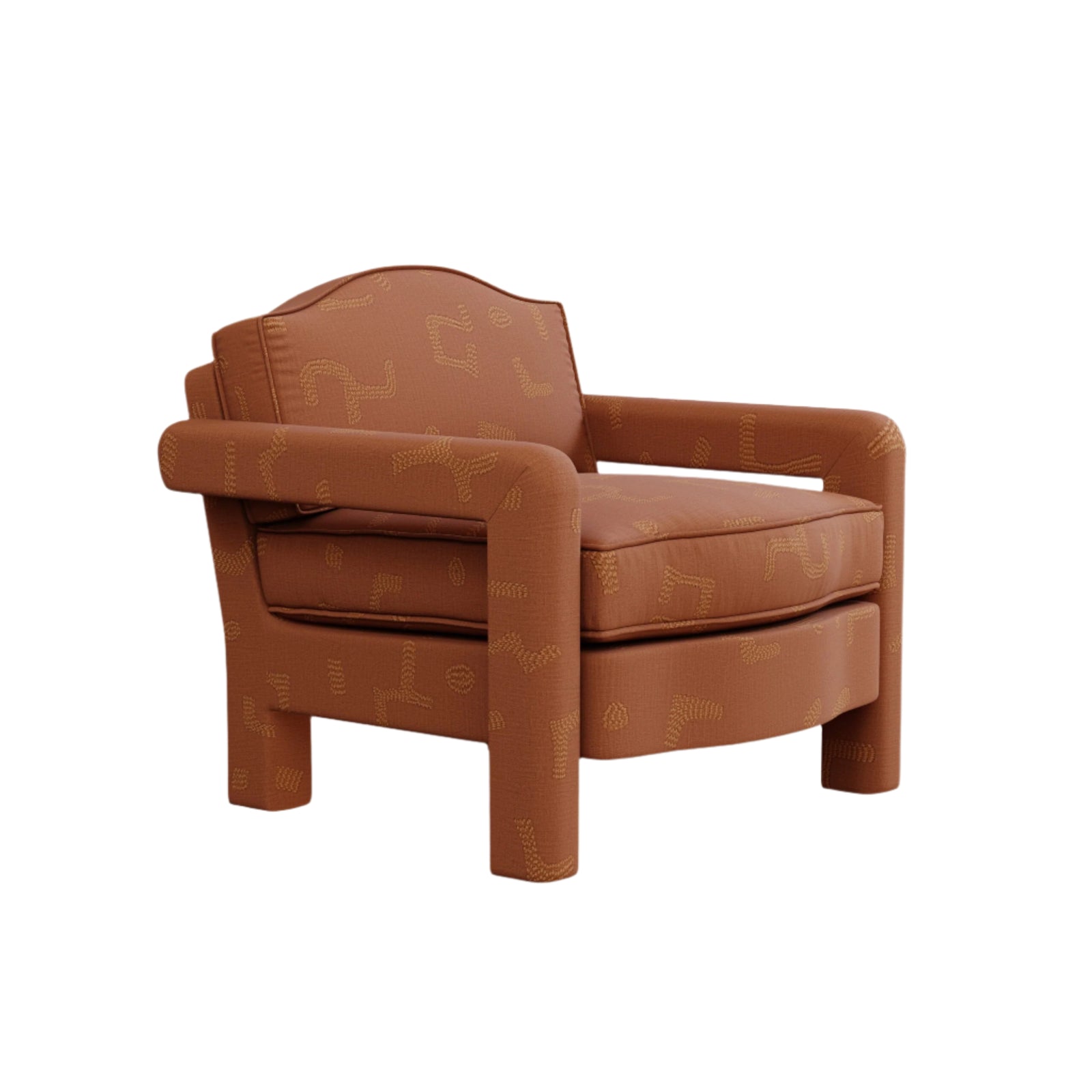 Elio Armchair, Raphia, Tobacco