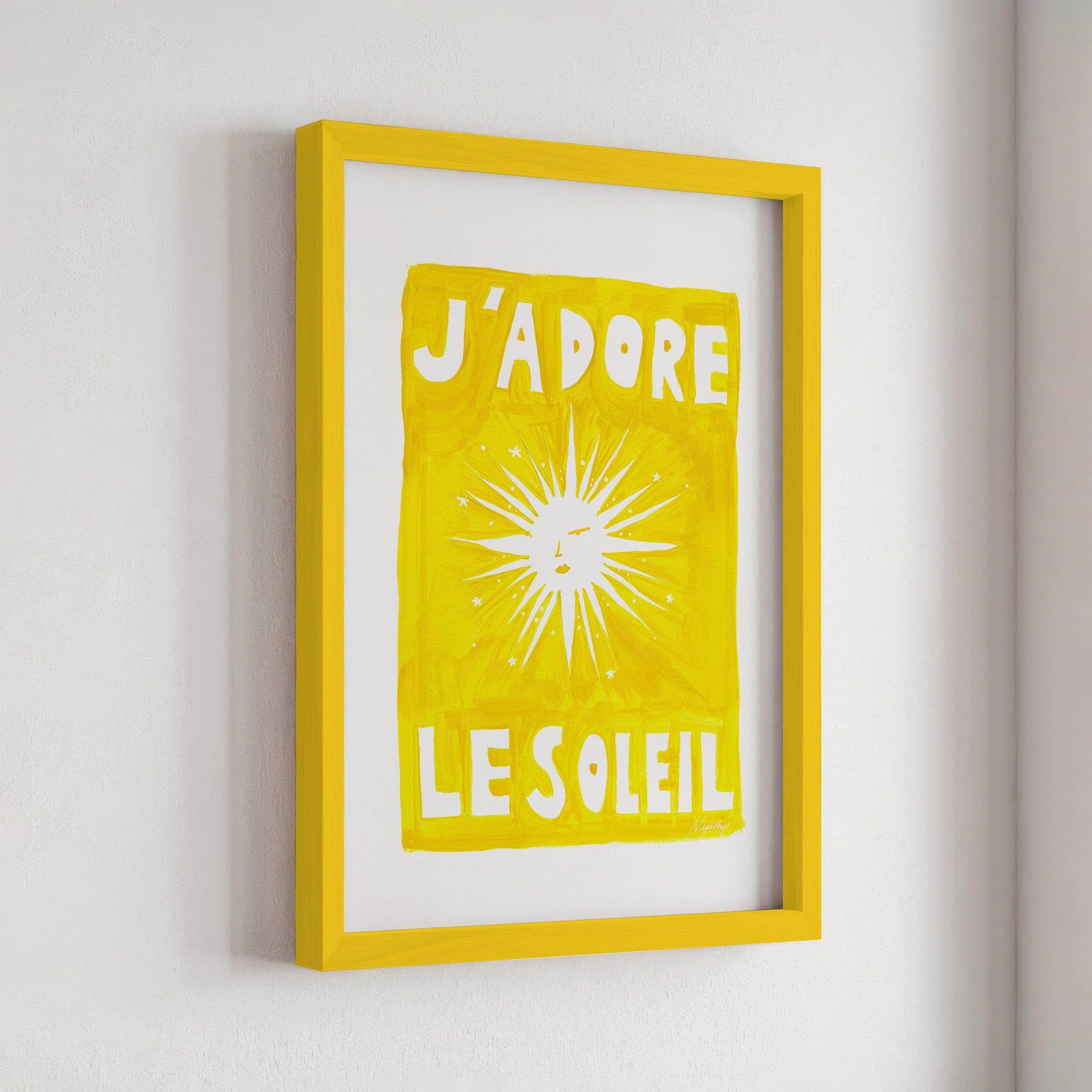 J'adore Le Soleil Original Print