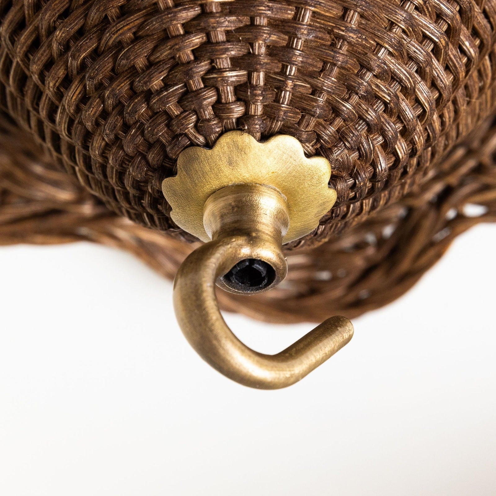 Mandala Rattan Ceiling Rose, Teak