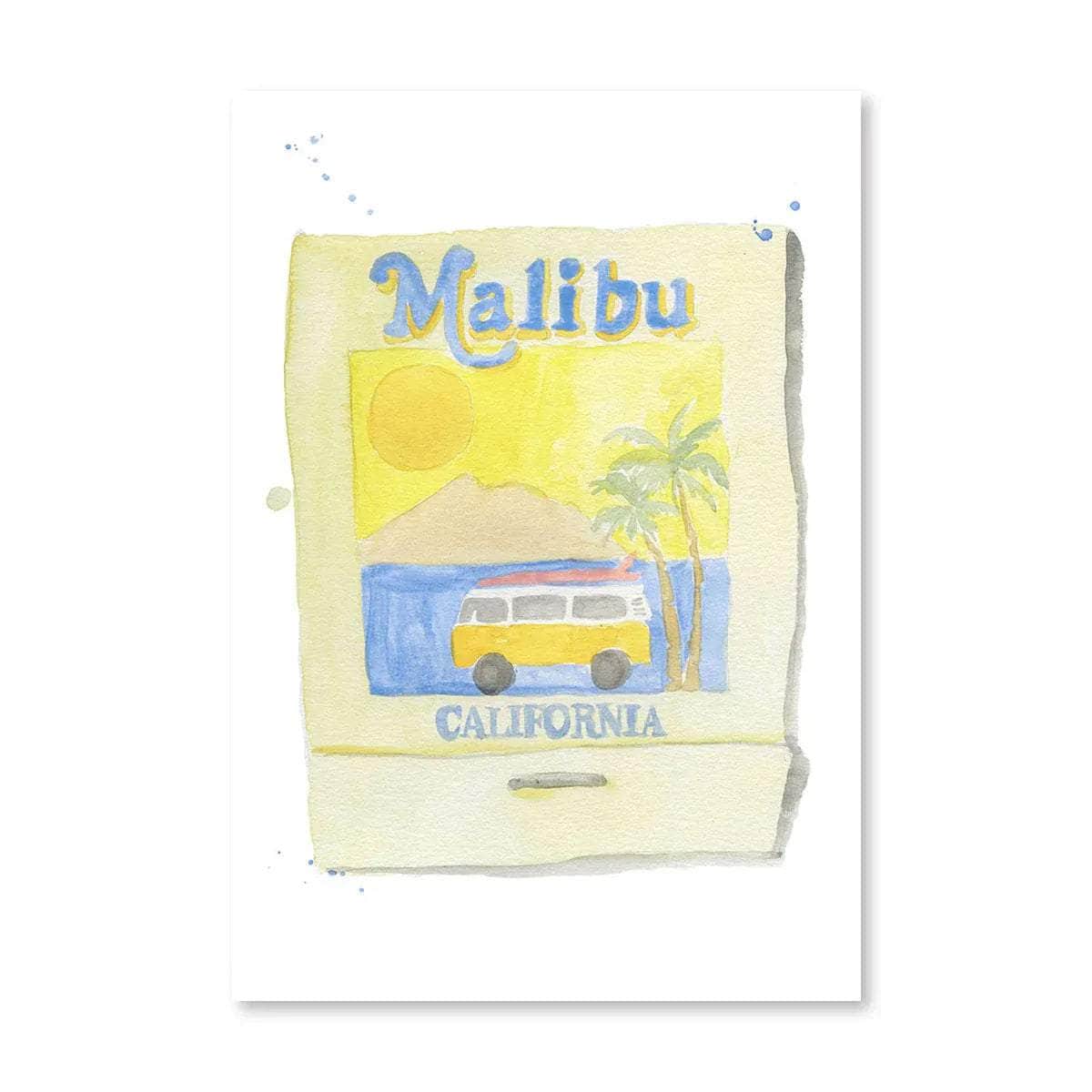 Malibu Matchbook Print
