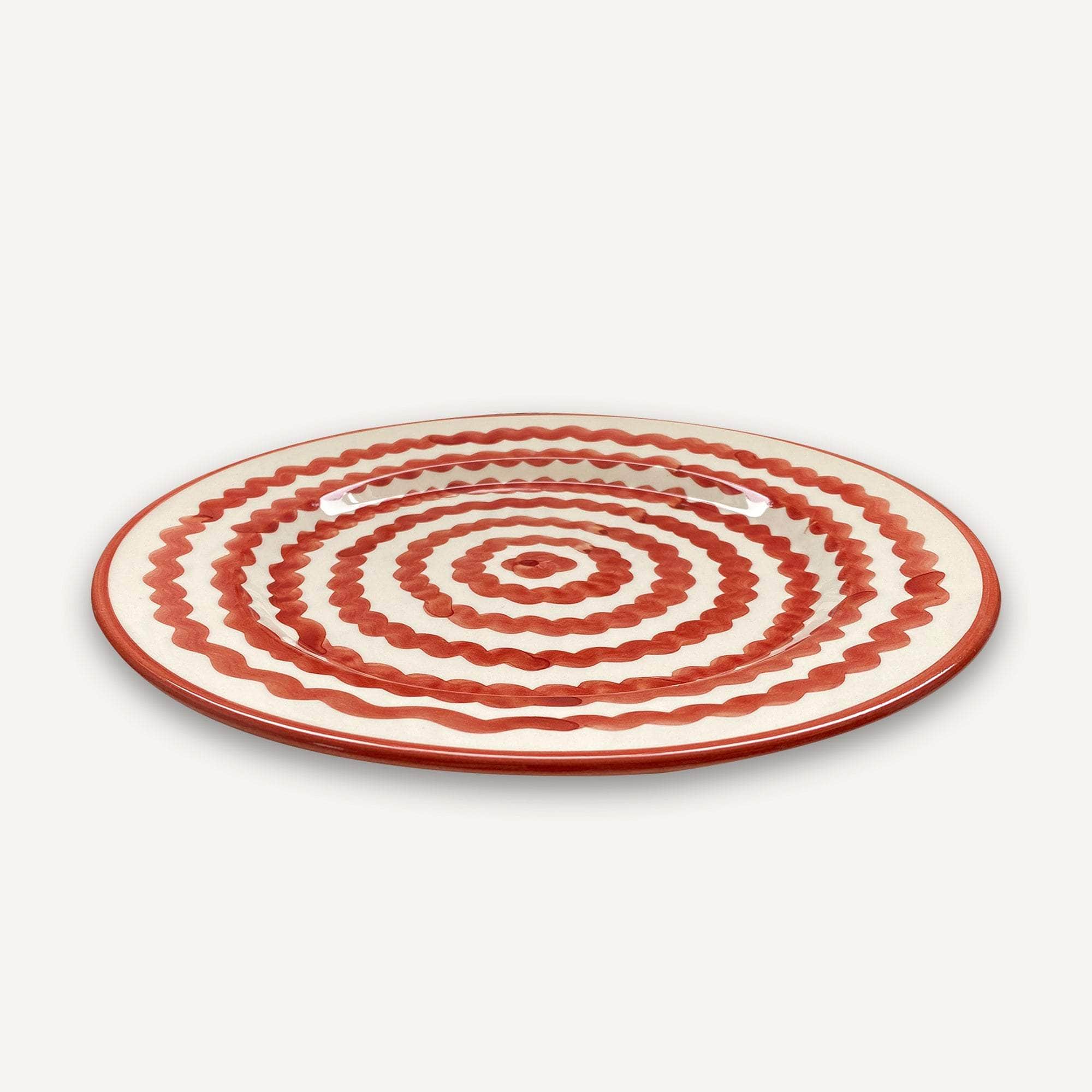 Side Plate -  Ondas - Rust Red