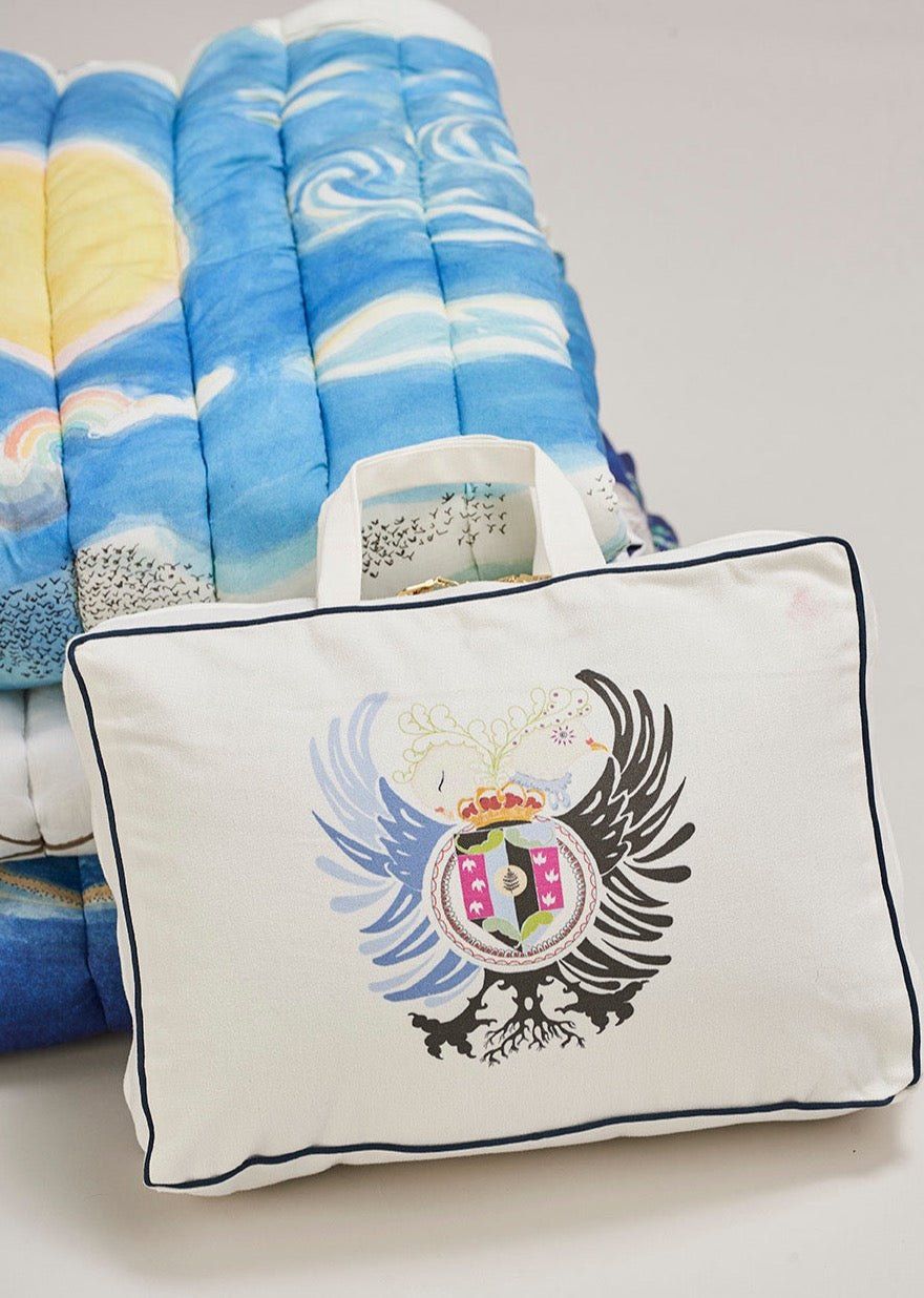 The Space Above the Ground Quilted Blanket