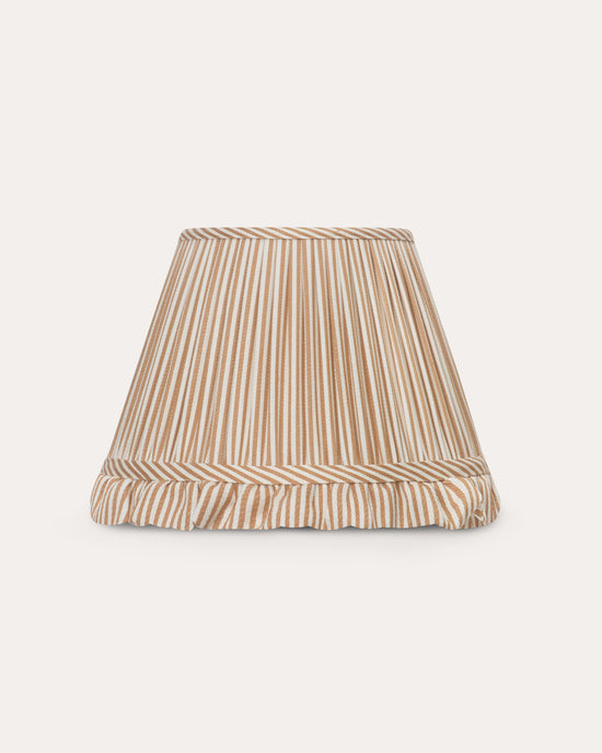Striped Ochre Lampshade