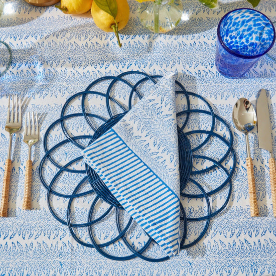 Dark Blue Cabana Placemats (set of 4)