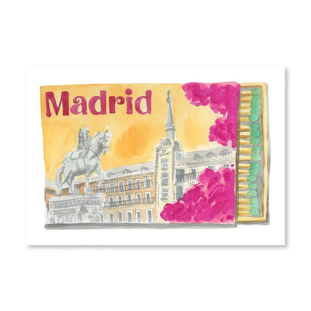 Madrid Matchbook Print