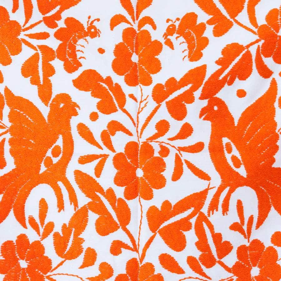 Embroidered Placemat - Orange