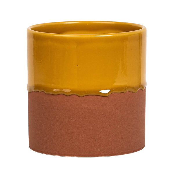 Drip Ceramic Planter Large - Honey T