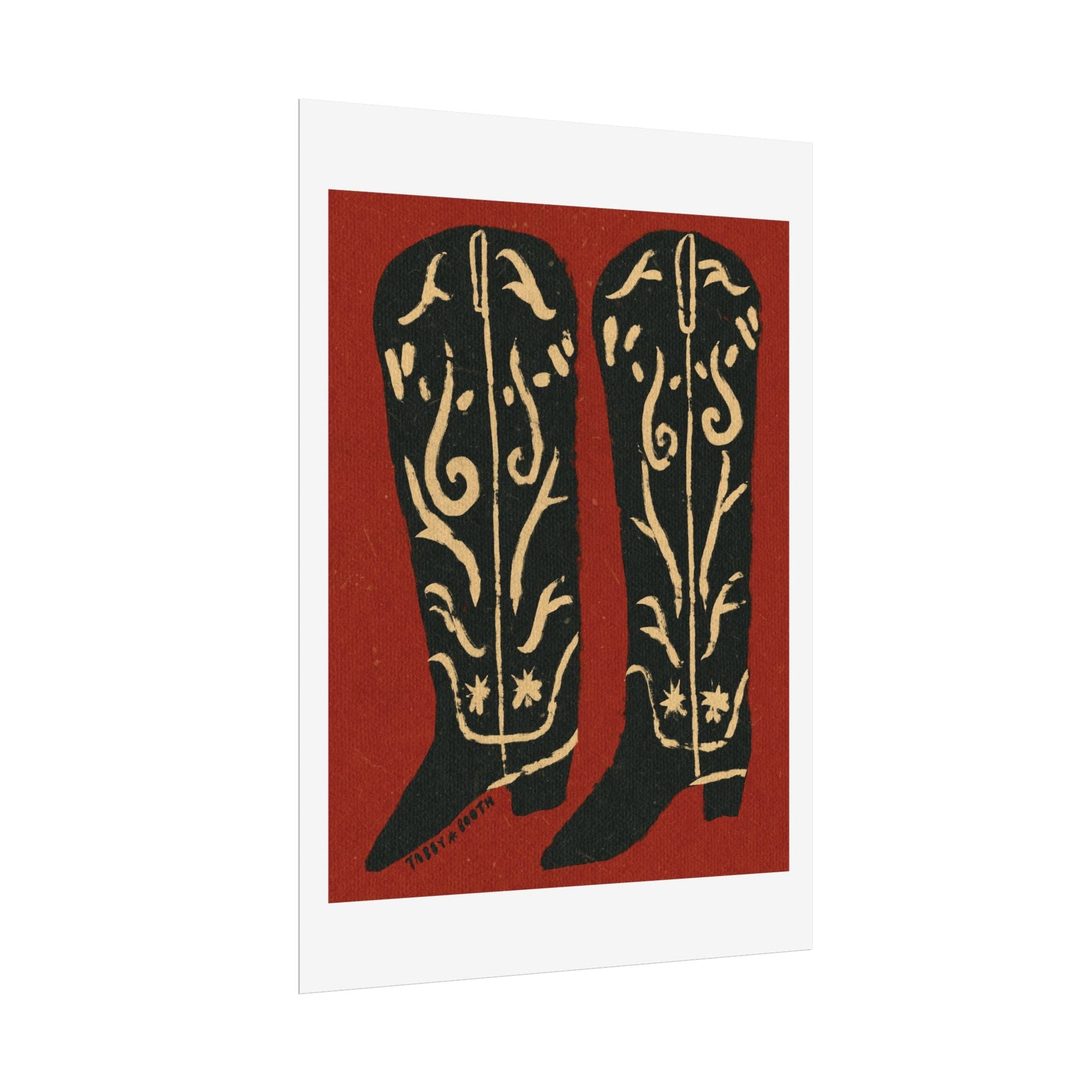 Tabby Booth BOOTS Fine Art Print