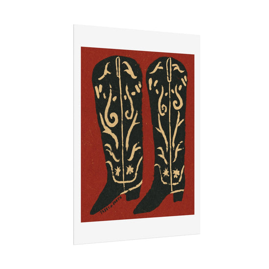 Tabby Booth BOOTS Fine Art Print
