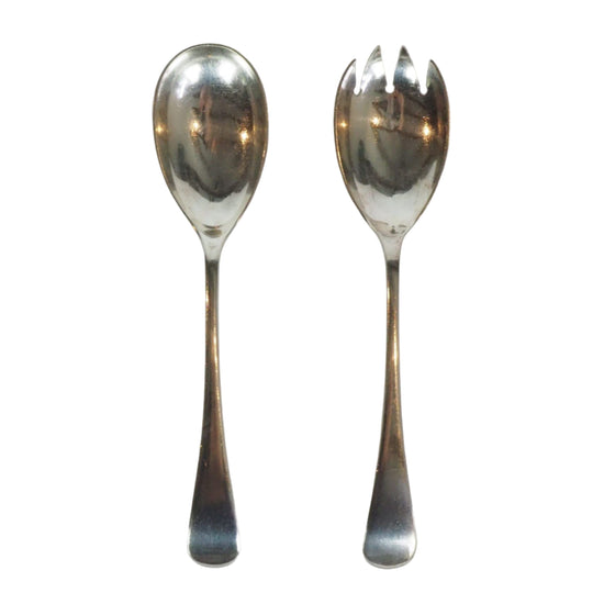 Silver Plate Salad Servers