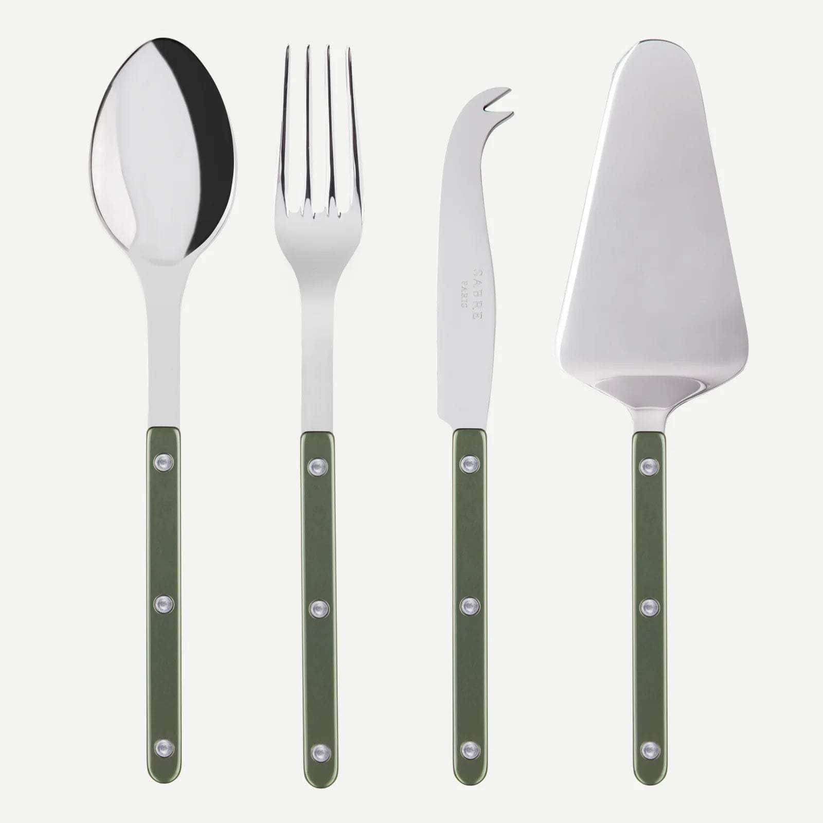 Bistrot Pearly 4pc Serving Set, Dark Green