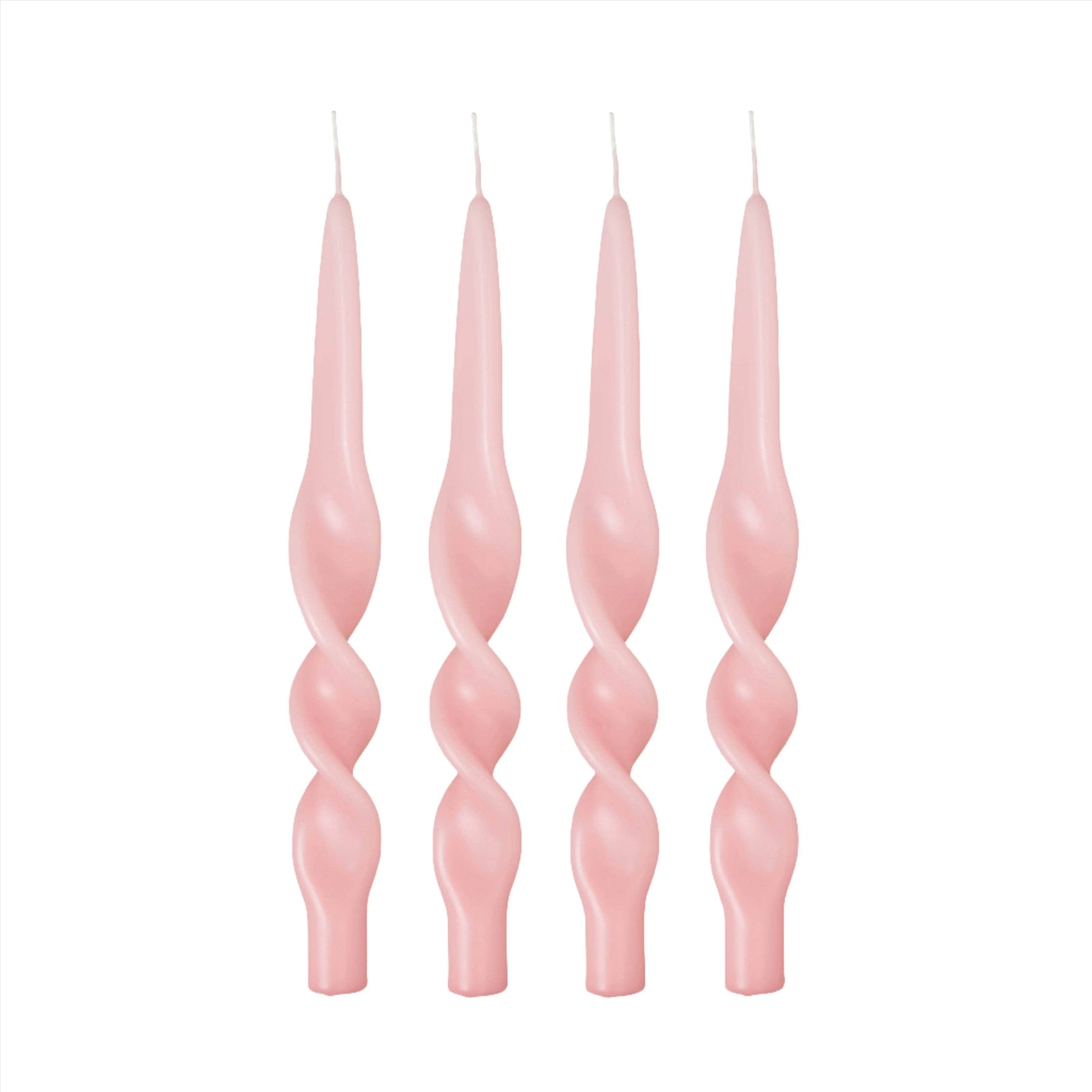 Swirl Candle - Pale Pink